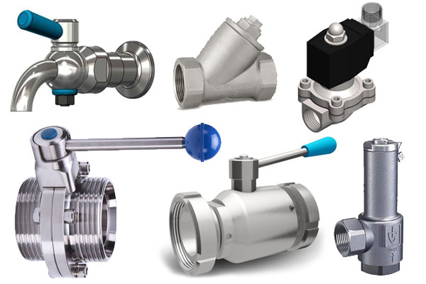 Valves, flaps and other fittings for pipes