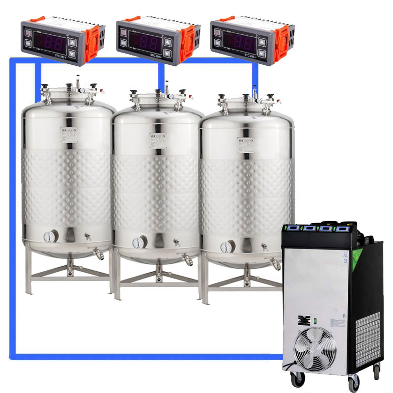 Compact fermentation systems with low-pressure tanks 2.5 bar