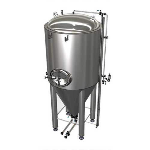 Modular cylindrically-conical beer fermentation tanks